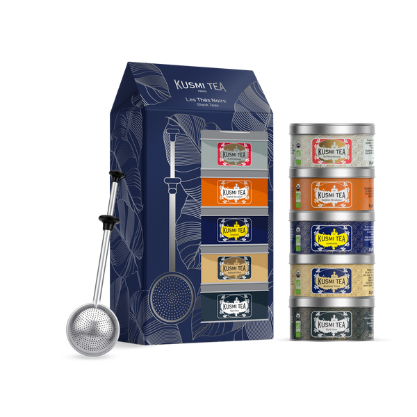Coffret Les Thés Noirs bio avec infuseur à thé
