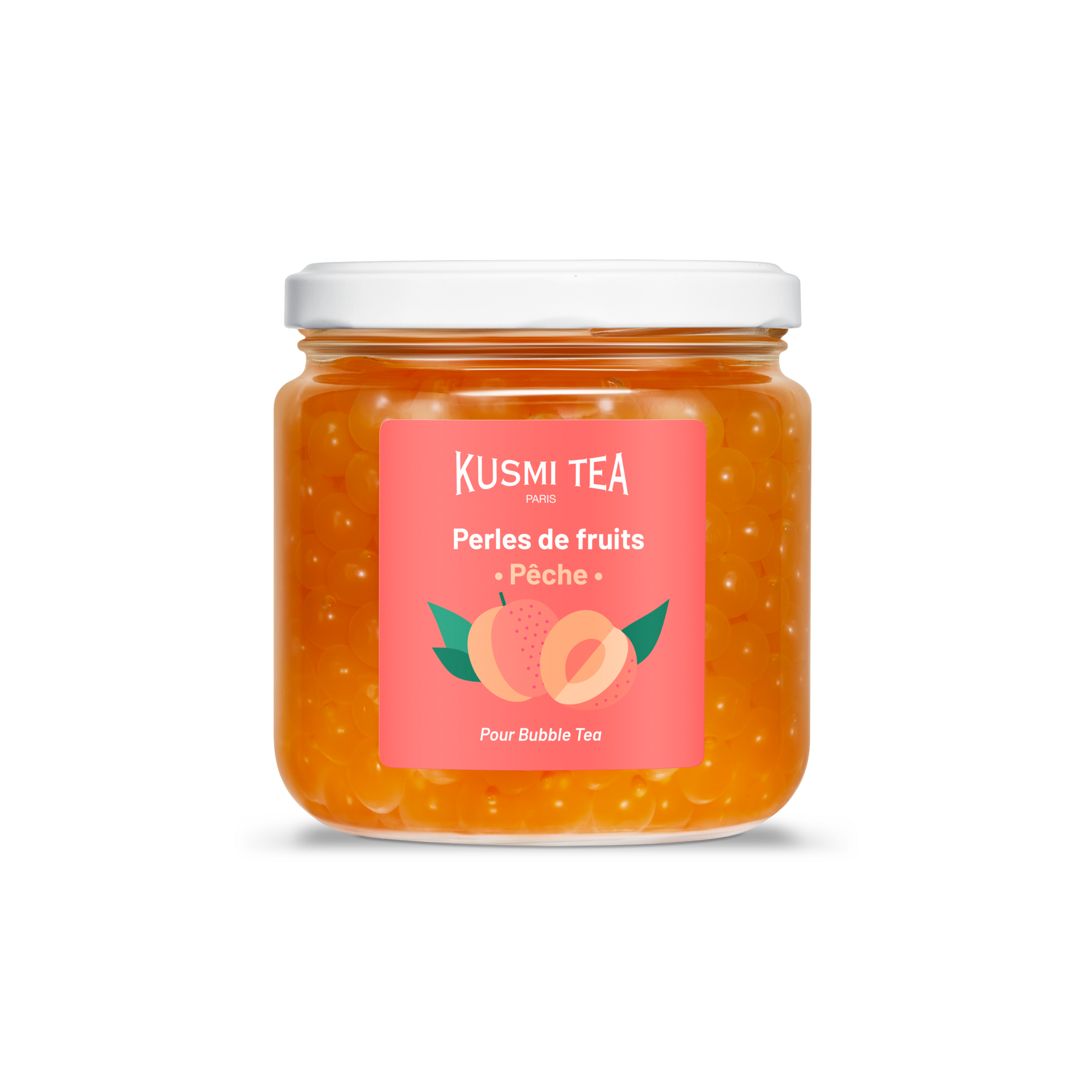 Peach fruit pearls . Large size