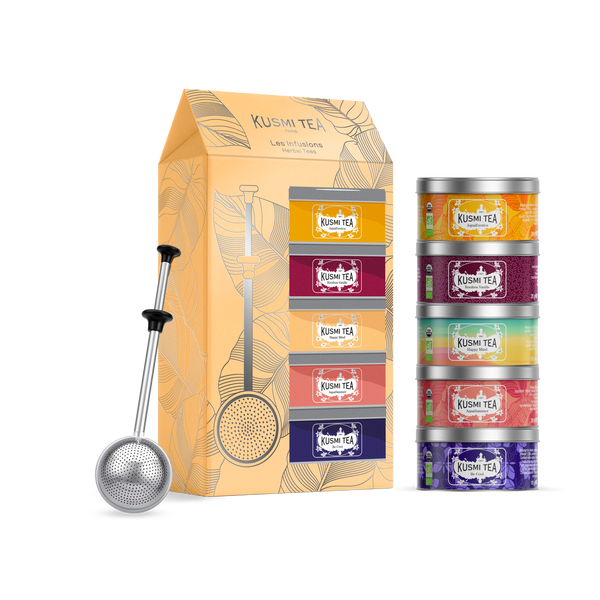 Coffret Les Infusions bio avec infuseur à thé