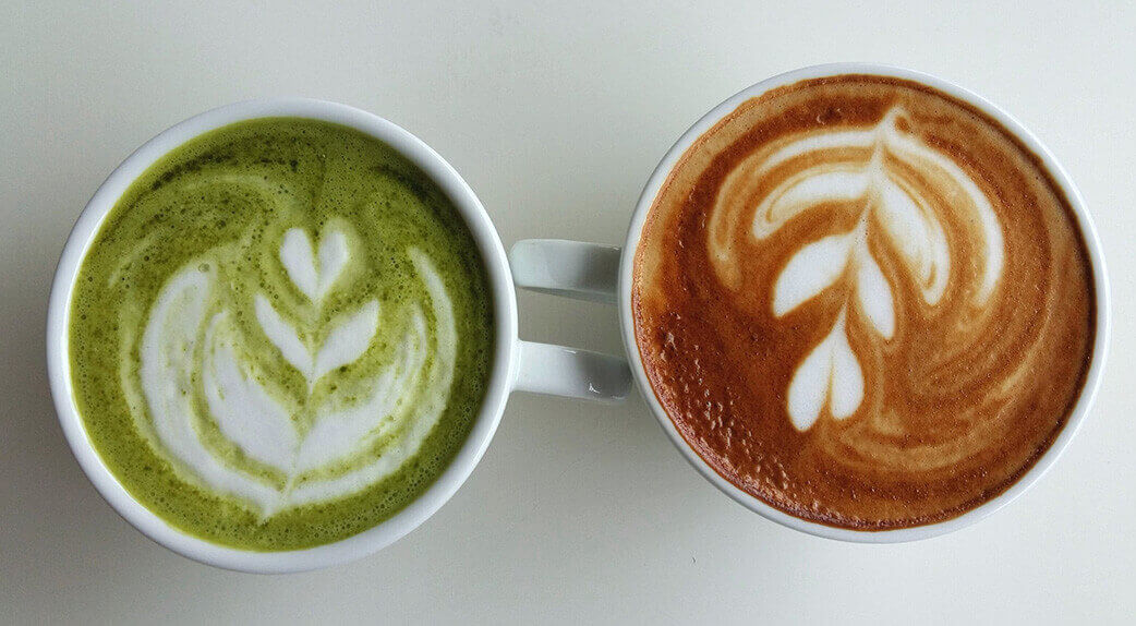 Thé matcha VS café