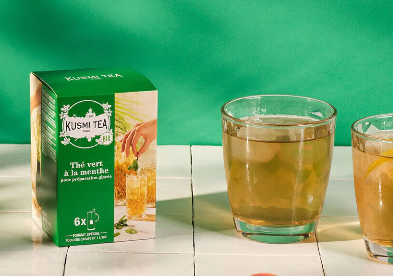 thé glacé à la menthe maison