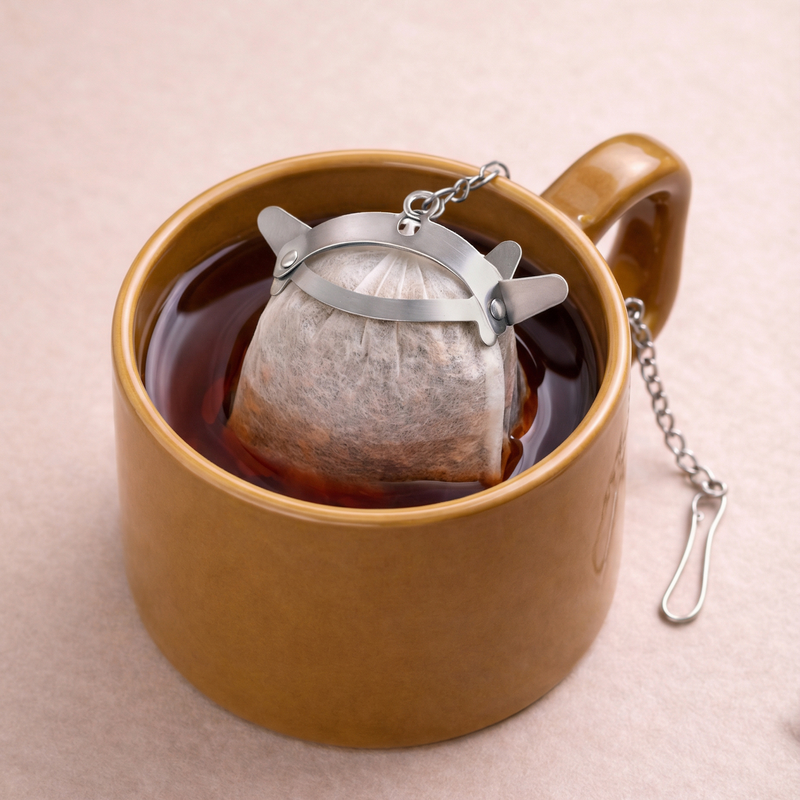 Pinza para filtro de té