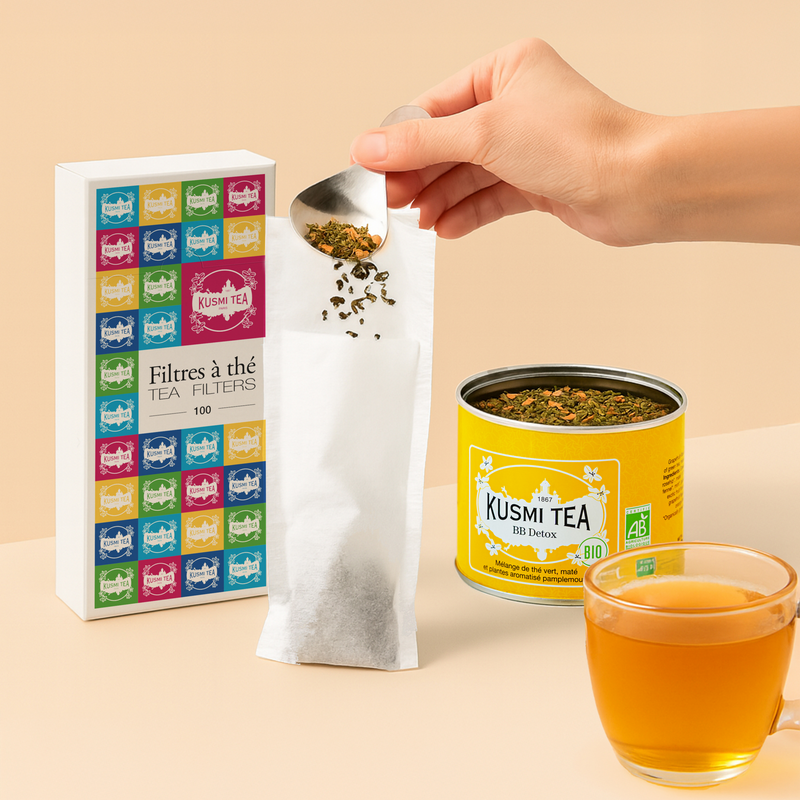 100 filtros de papel para té