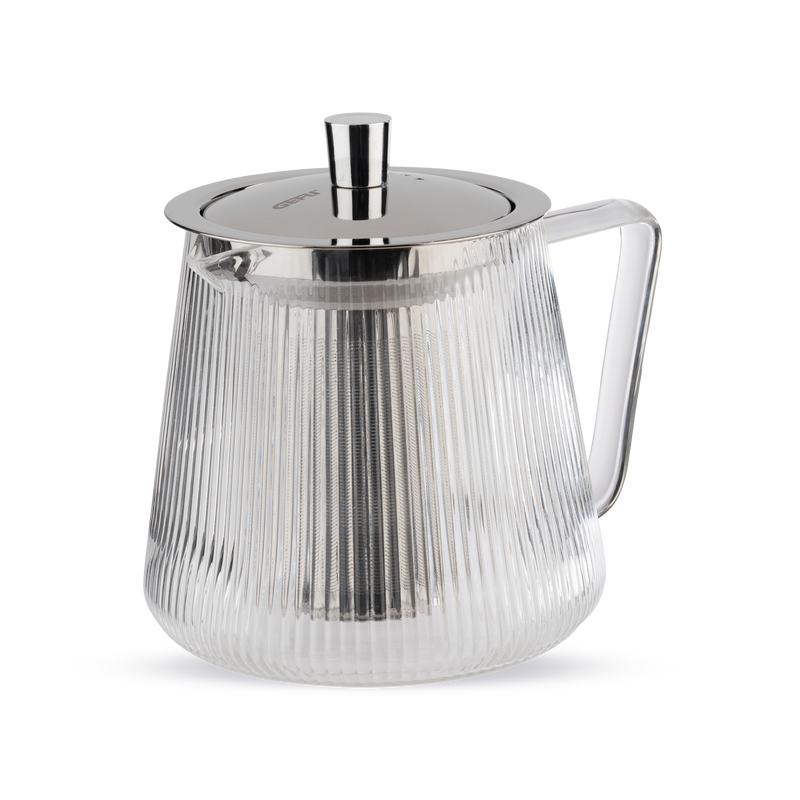 Théière verre et inox Infusa 0.8L