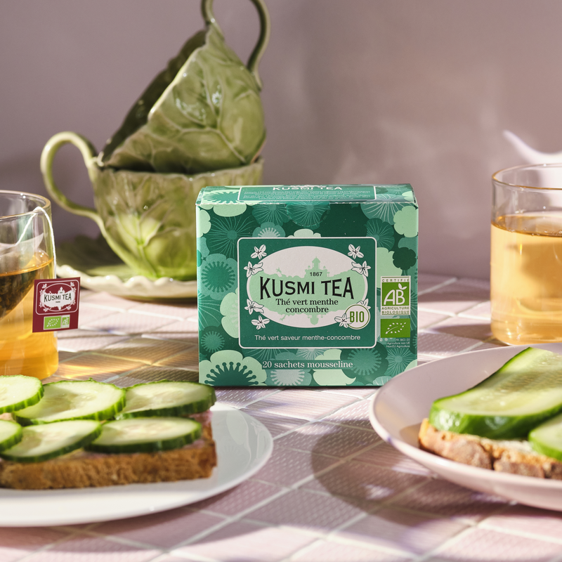 Tè verde alla menta e cetriolo